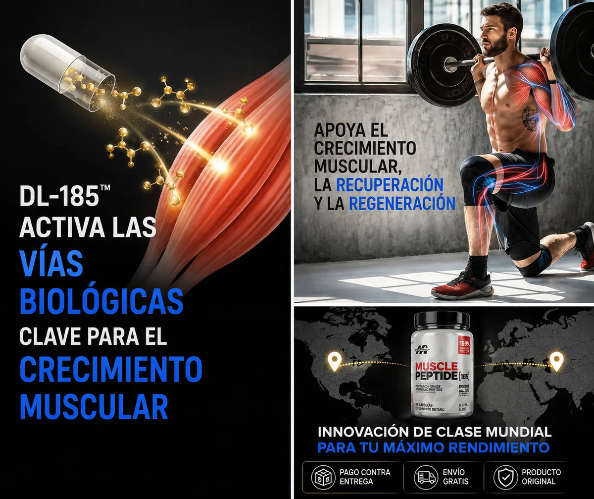 Muscle Peptide 185 - 84 Capsules